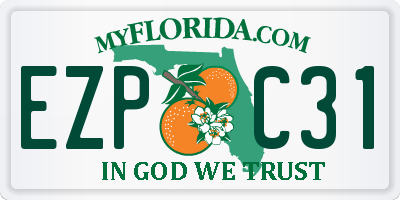 FL license plate EZPC31
