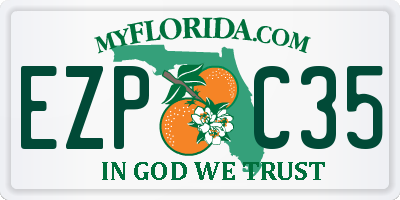 FL license plate EZPC35