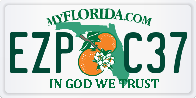 FL license plate EZPC37