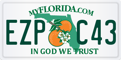 FL license plate EZPC43