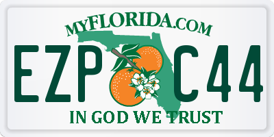 FL license plate EZPC44