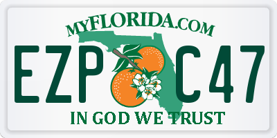 FL license plate EZPC47