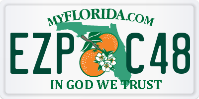 FL license plate EZPC48