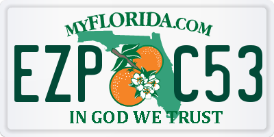 FL license plate EZPC53