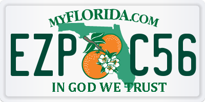 FL license plate EZPC56