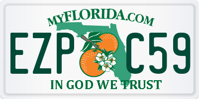 FL license plate EZPC59