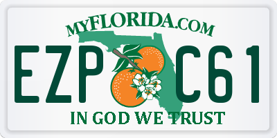 FL license plate EZPC61