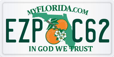 FL license plate EZPC62