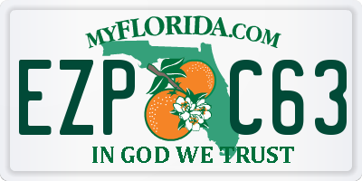 FL license plate EZPC63