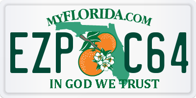 FL license plate EZPC64