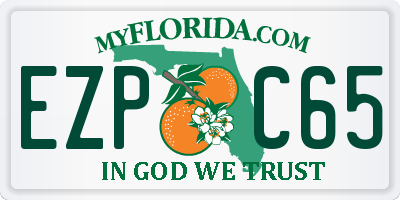 FL license plate EZPC65