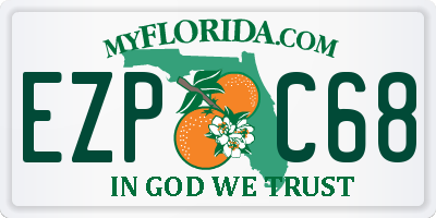 FL license plate EZPC68