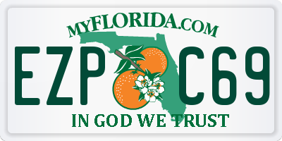 FL license plate EZPC69