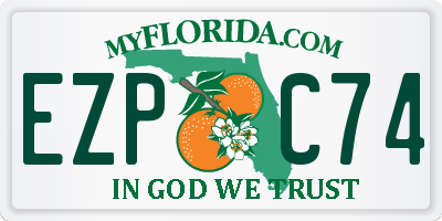 FL license plate EZPC74