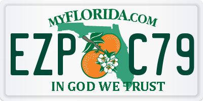 FL license plate EZPC79