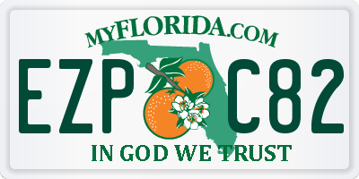 FL license plate EZPC82