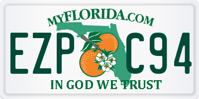 FL license plate EZPC94