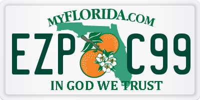 FL license plate EZPC99