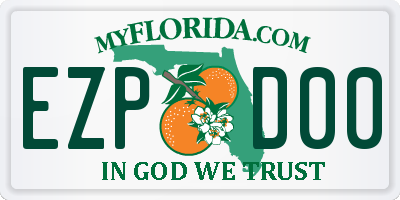 FL license plate EZPD00