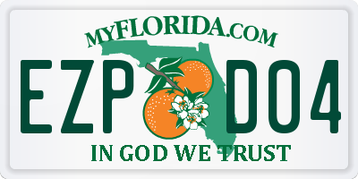 FL license plate EZPD04