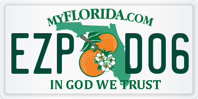 FL license plate EZPD06