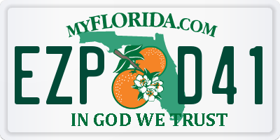 FL license plate EZPD41