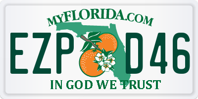 FL license plate EZPD46