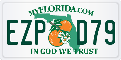 FL license plate EZPD79