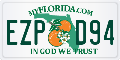 FL license plate EZPD94