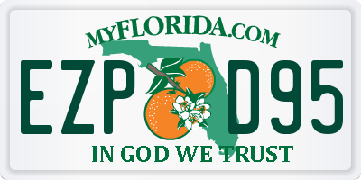 FL license plate EZPD95