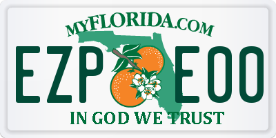 FL license plate EZPE00