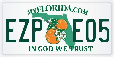 FL license plate EZPE05