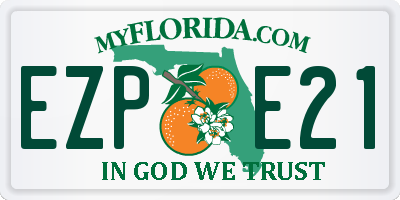 FL license plate EZPE21