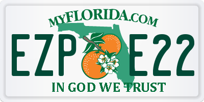 FL license plate EZPE22