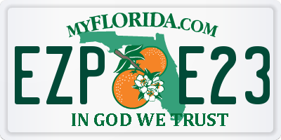 FL license plate EZPE23