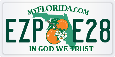 FL license plate EZPE28