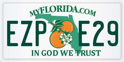 FL license plate EZPE29