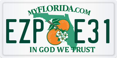 FL license plate EZPE31