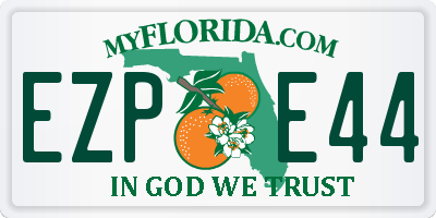 FL license plate EZPE44