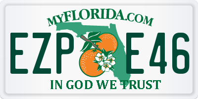 FL license plate EZPE46