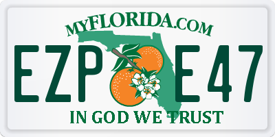 FL license plate EZPE47