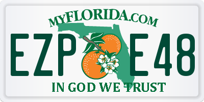 FL license plate EZPE48