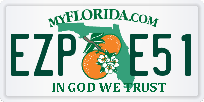 FL license plate EZPE51