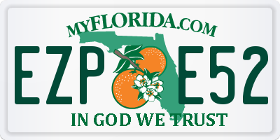 FL license plate EZPE52