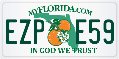 FL license plate EZPE59