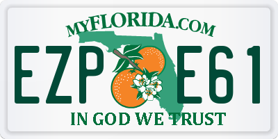 FL license plate EZPE61