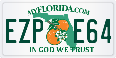 FL license plate EZPE64