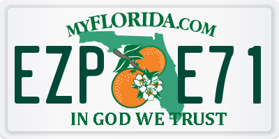 FL license plate EZPE71