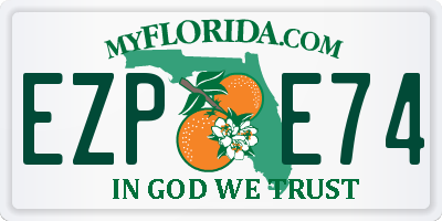 FL license plate EZPE74