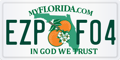 FL license plate EZPF04